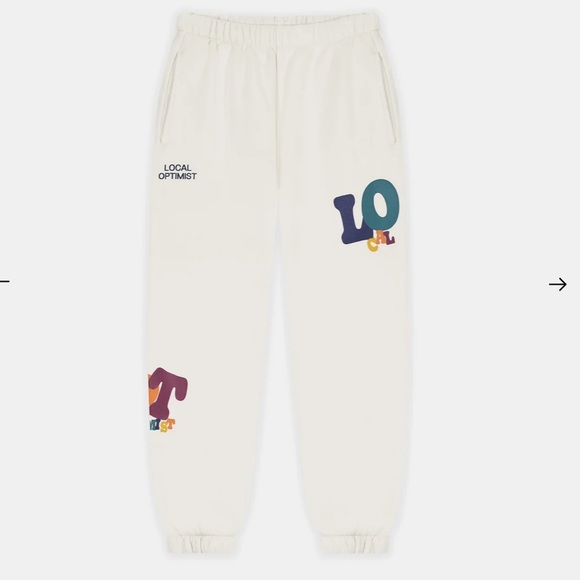 Madhappy Pants - Madhappy Local Optimist Sweatpants White